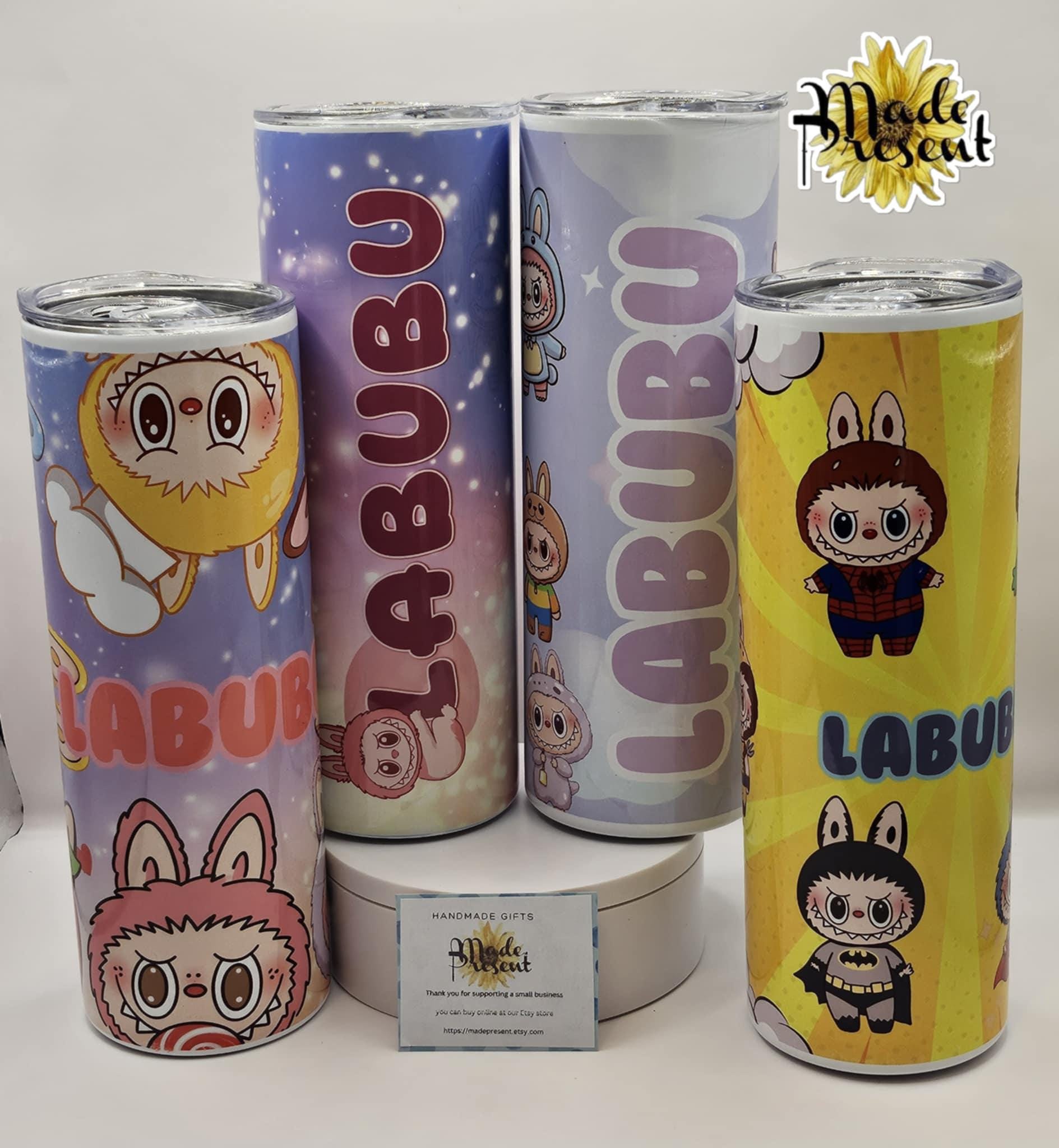 Labubu 4 different designs available Tumbler 20 oz: Insulated Stainless Steel with Straw