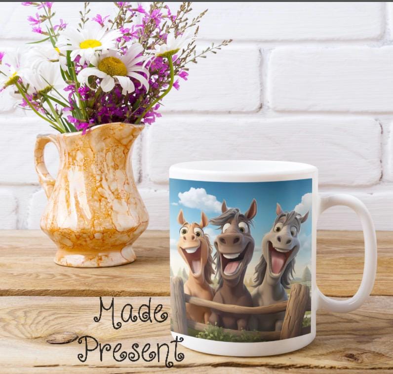 Laughing Horse or Pony…. Coffee/Tea Mug