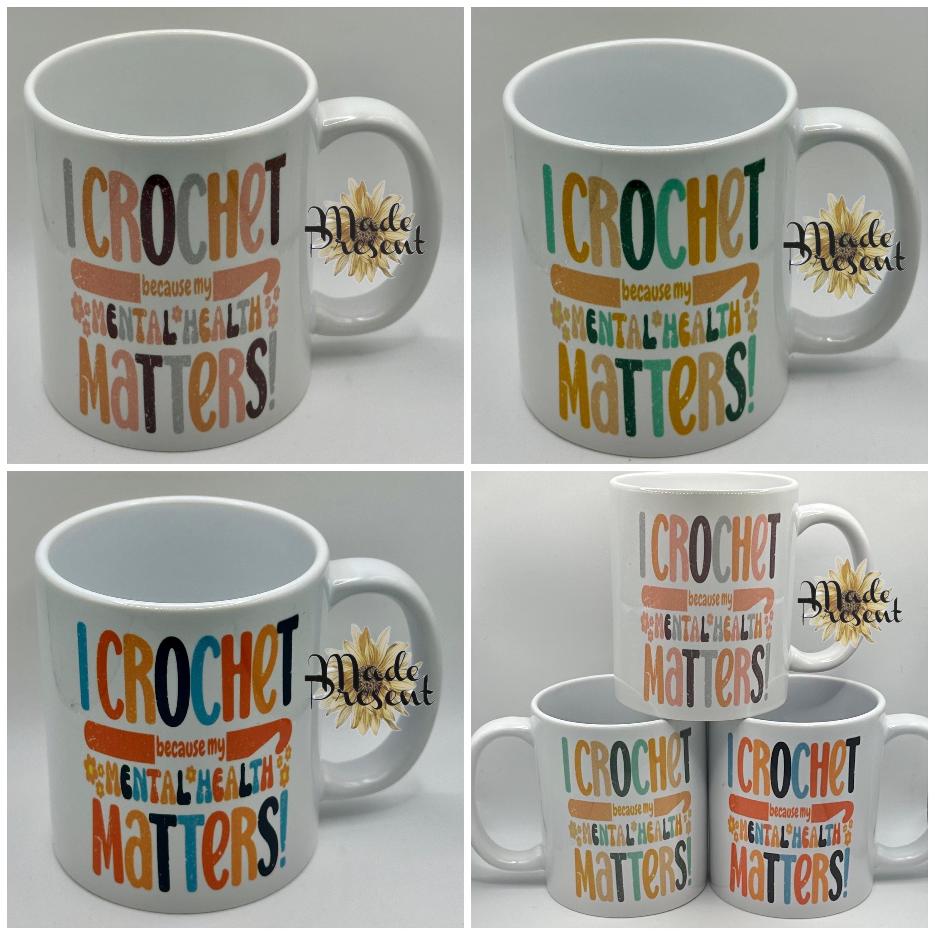Crochet " I'm a Hooker in my Spare time"  Coffee/Tea Mug, present, gift, hobby