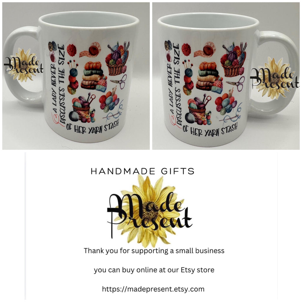 Crochet " I'm a Hooker in my Spare time"  Coffee/Tea Mug, present, gift, hobby