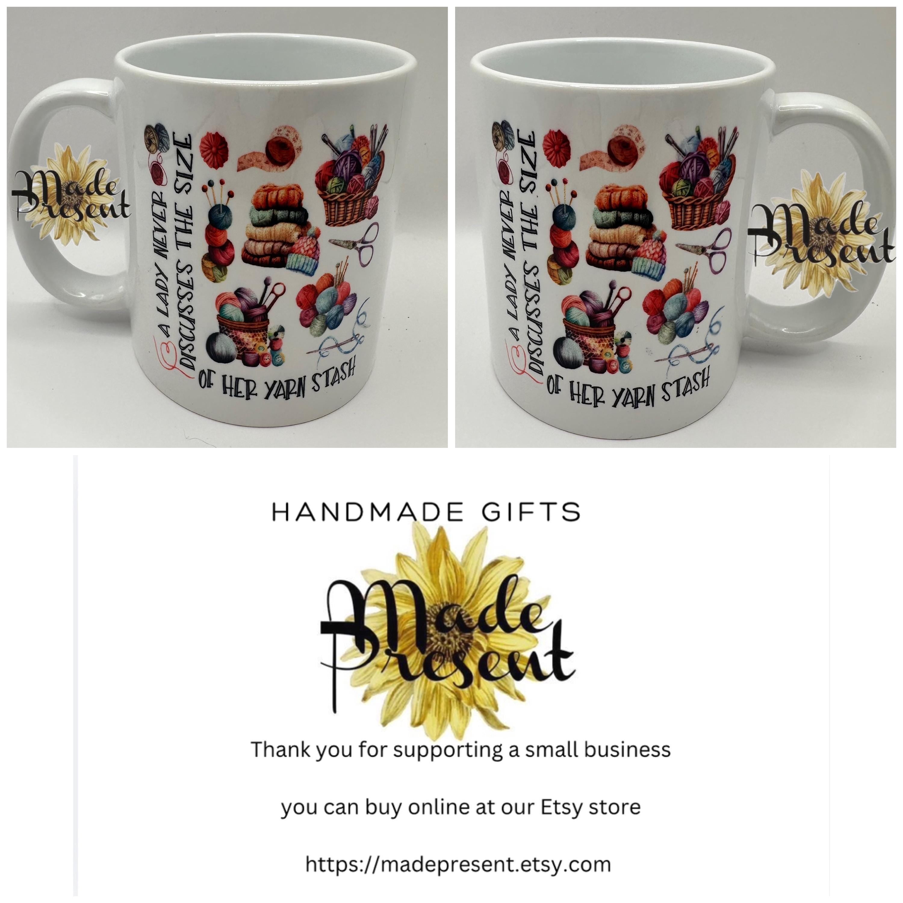 Crochet " I'm a Hooker in my Spare time"  Coffee/Tea Mug, present, gift, hobby