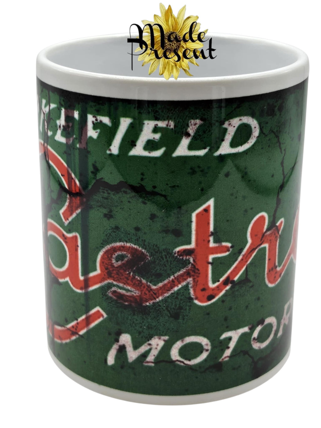 Retro Inspired Oil Mugs Coffee/Tea Mug.. Castrol Vespa
