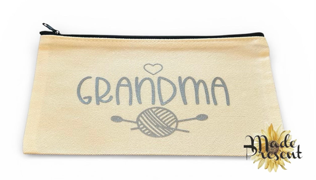Large Zipped Crafting Bag Crochet Hooks