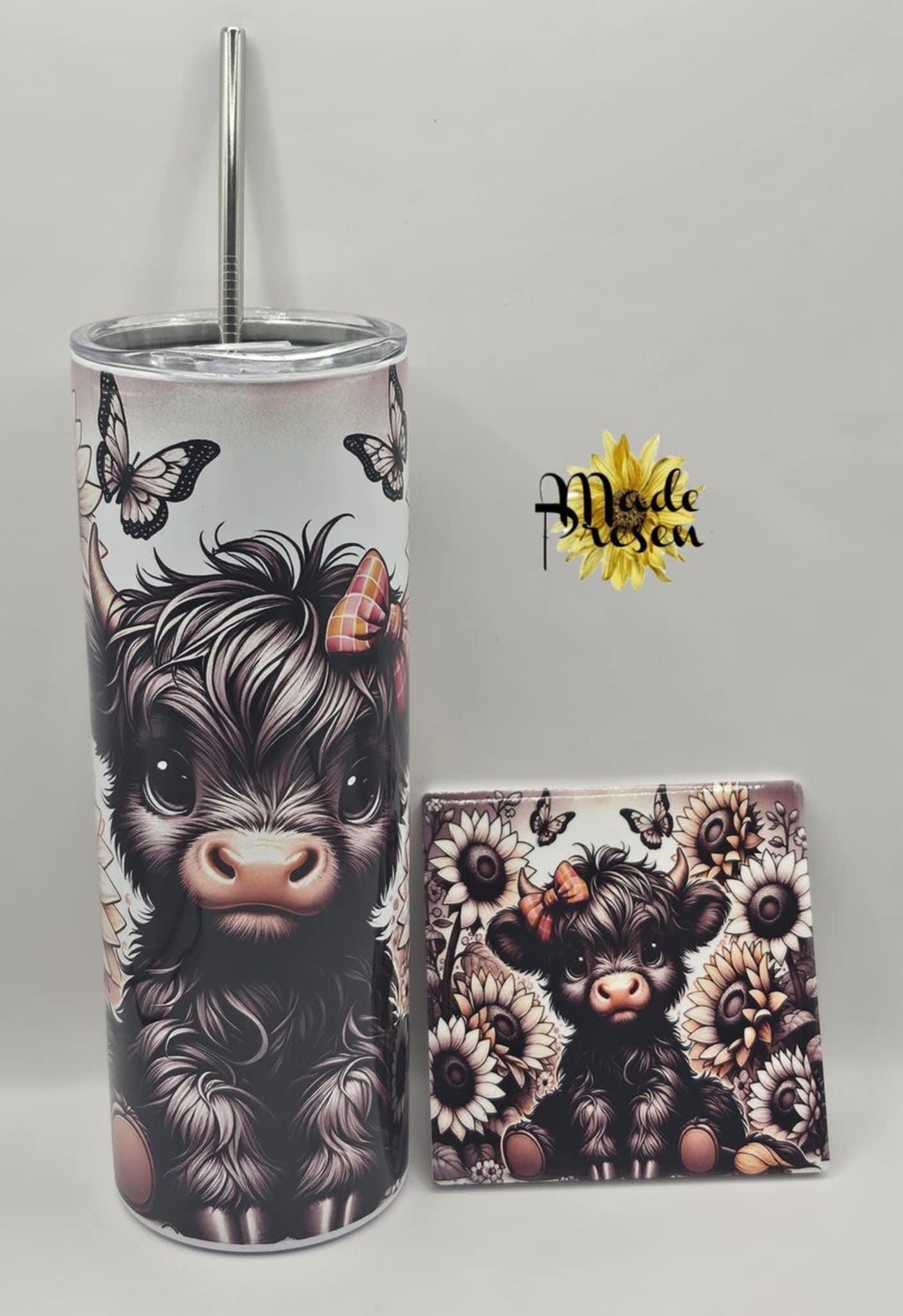 Blue Monster Cookie Tumbler 20 oz: Insulated Stainless Steel with Straw