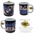 Retro Motor Car Coffee Mug: Oil Theme Ceramic Cup