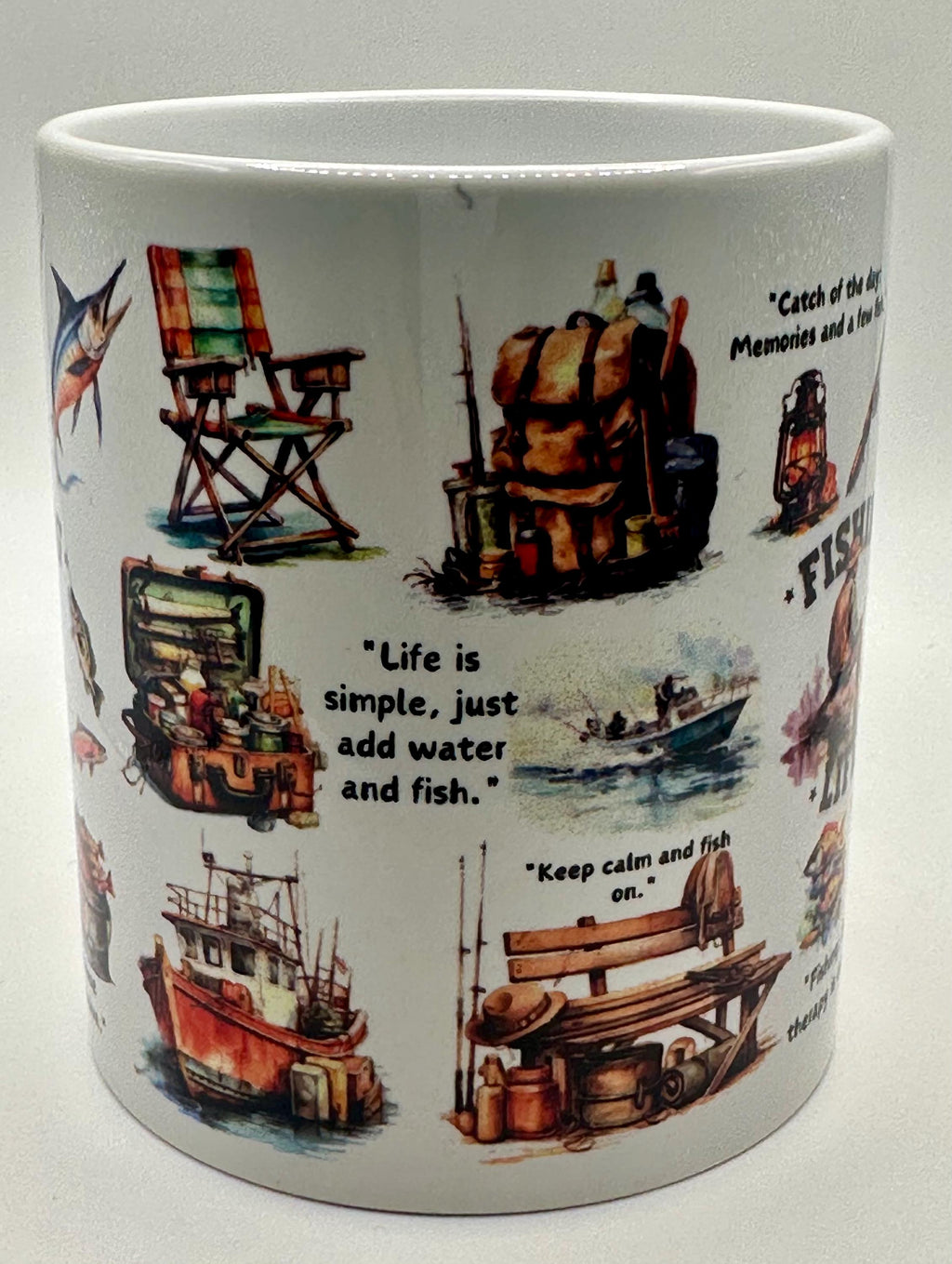 Born to Fish Coffee/Tea Mug, present, gift, birthday, fishing