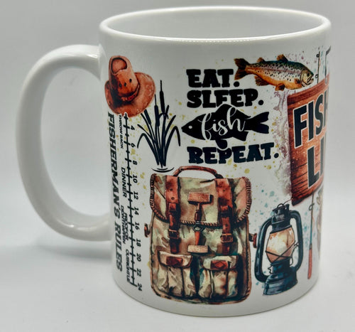 Born to Fish Coffee/Tea Mug, present, gift, birthday, fishing